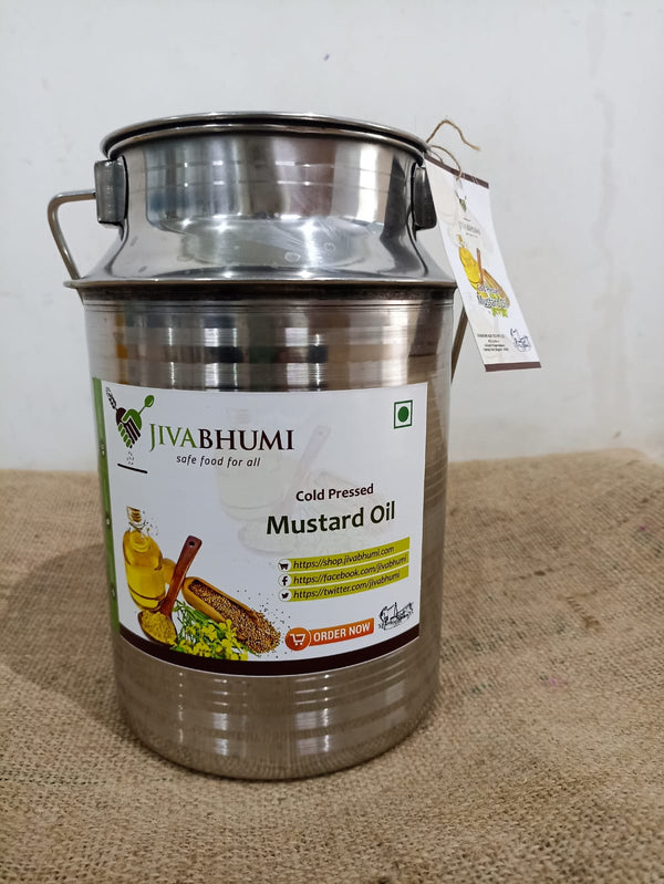 Mustard Oil - Cold pressed- Steel Can * (Can Price Extra)